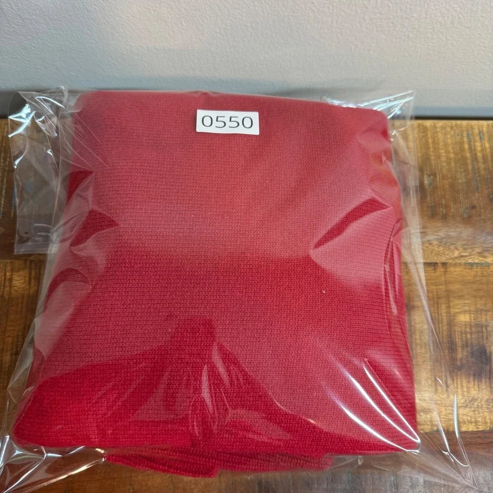 Athleta Alpine Turtleneck‎ Cowl Sweater XS Red Merino Wool Cashmere Blend